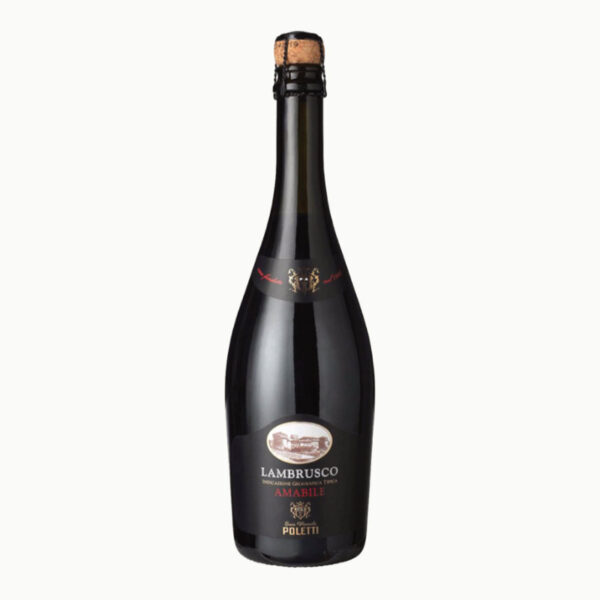 Lambrusco musujące czerwone półsłodkie